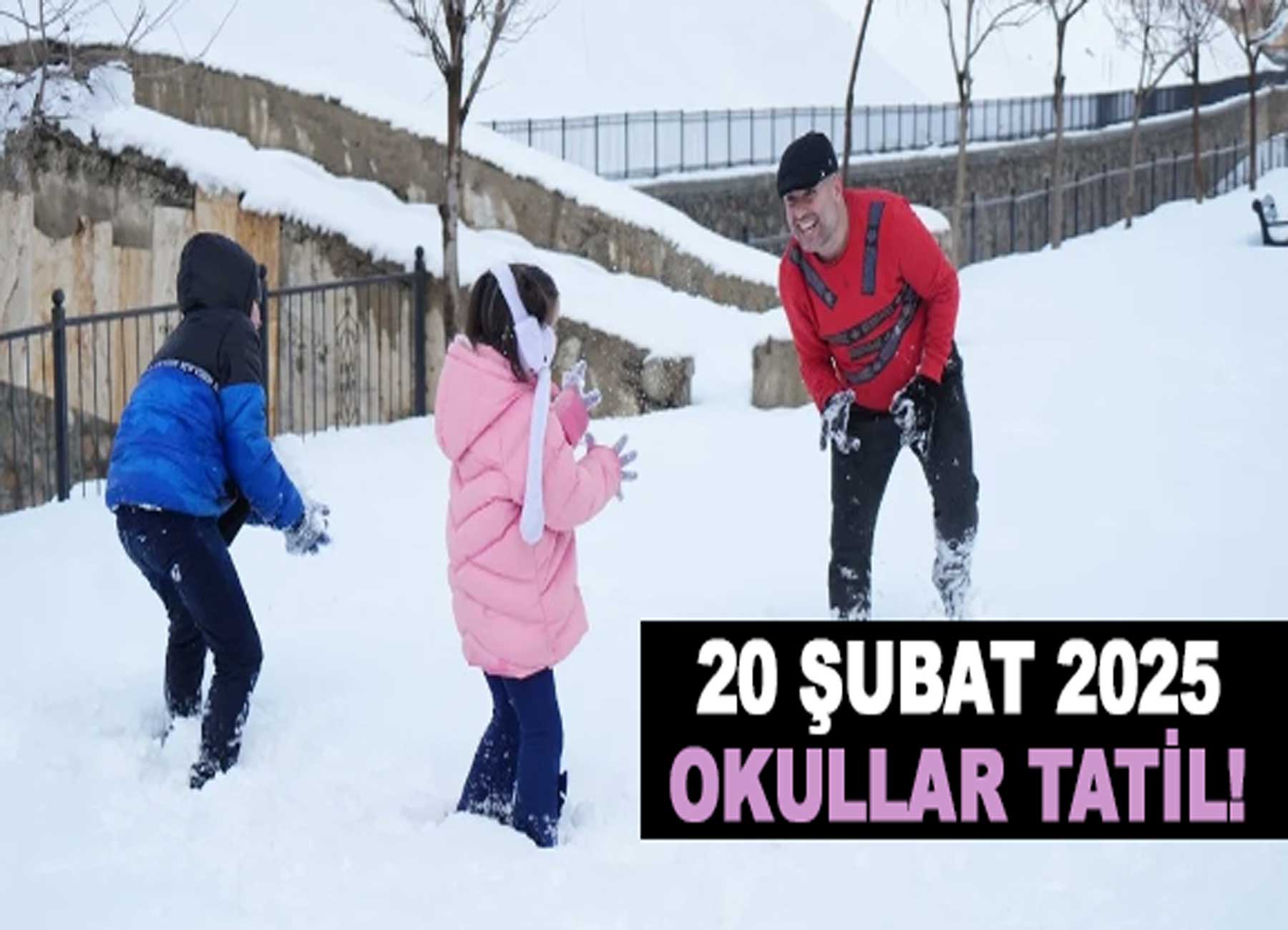 20 Şubat Perşembe Hangi İllerde Okullar Tatil? İşte Kar Tatili Olan Yerler