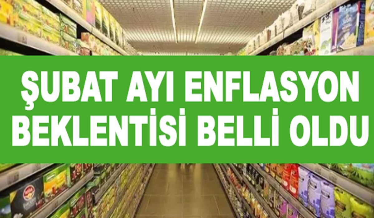 Şubat Ayı Enflasyon Beklentisi Açıklandı! İşte Detaylar