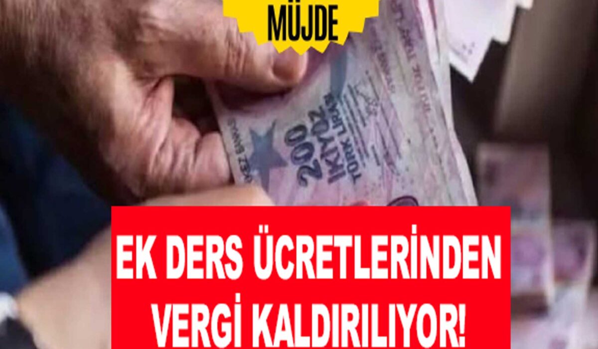 Öğretmenlerin Ek Ders Ücretlerinden Vergi Kaldırılıyor! İşte Yeni Düzenlemenin Detayları