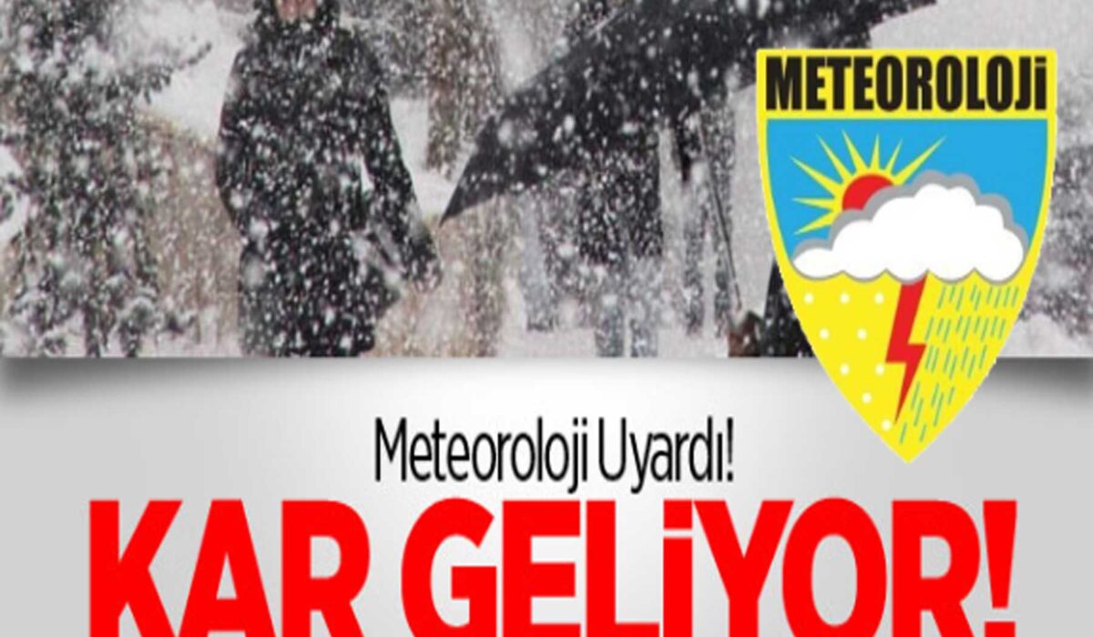 Meteoroloji'den turuncu kodlu alarm: Kuvvetli kar yağışına dikkat!