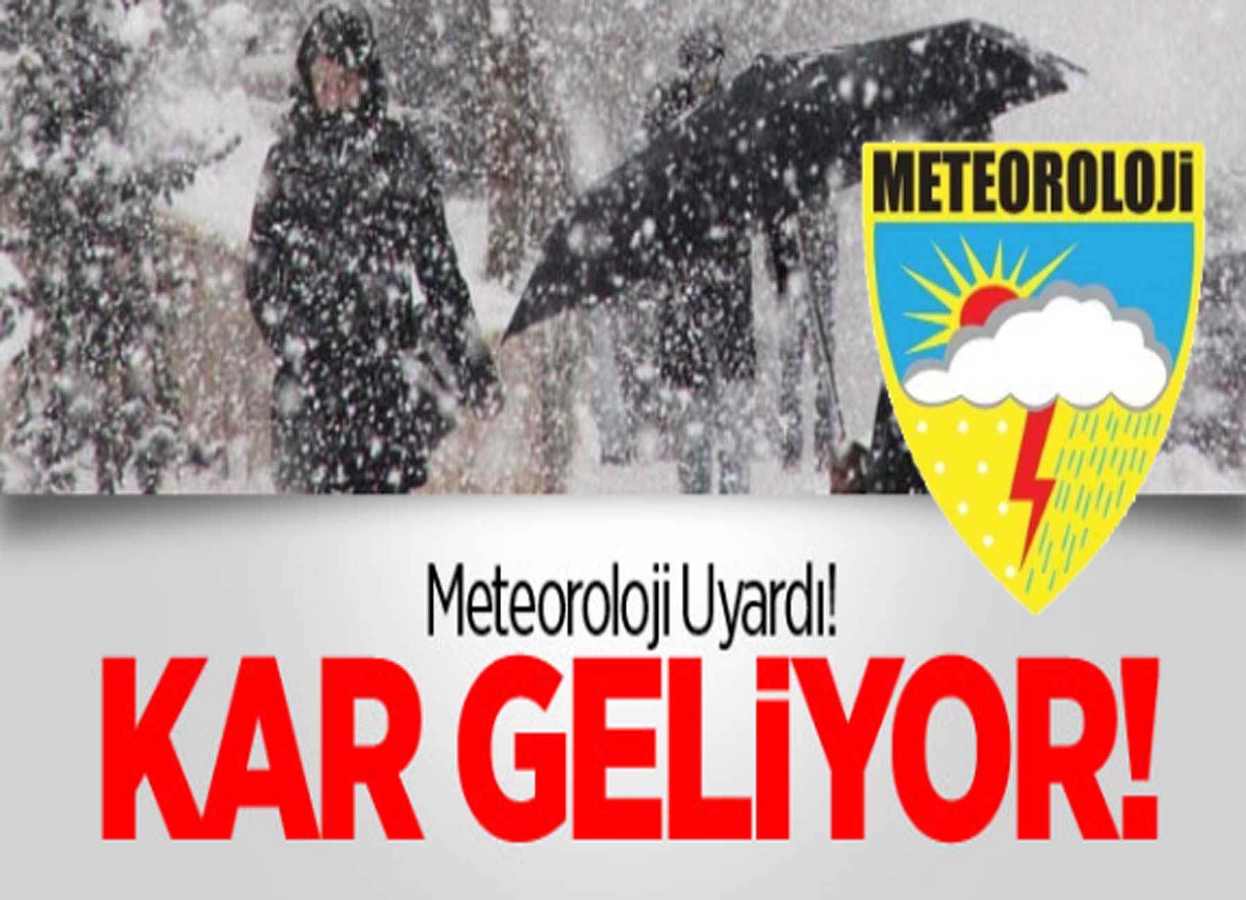 Meteoroloji'den turuncu kodlu alarm: Kuvvetli kar yağışına dikkat!