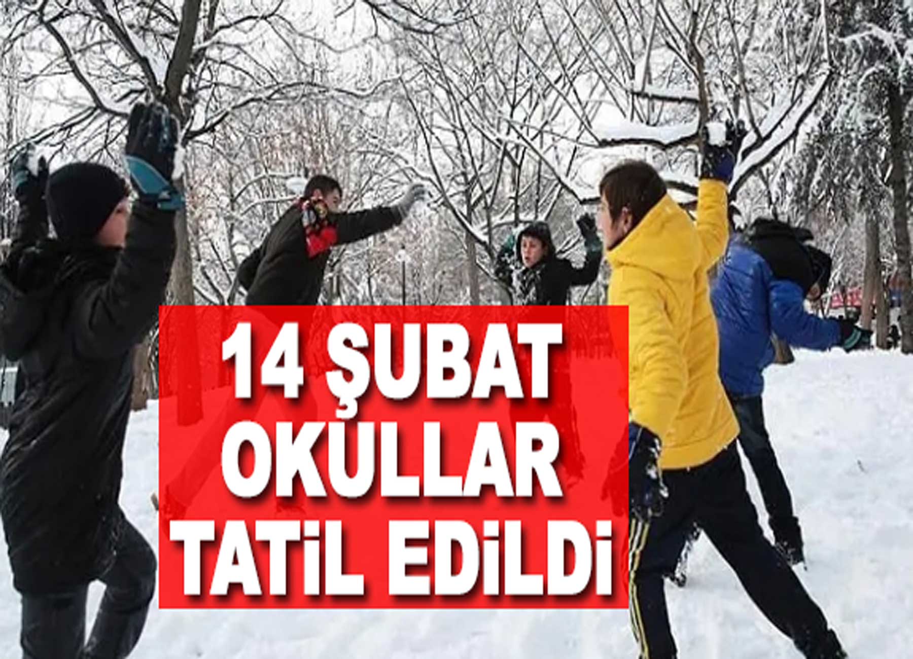 Eğitime kar engeli! İşte 14 Şubat Perşembe okulların tatil edildiği iller